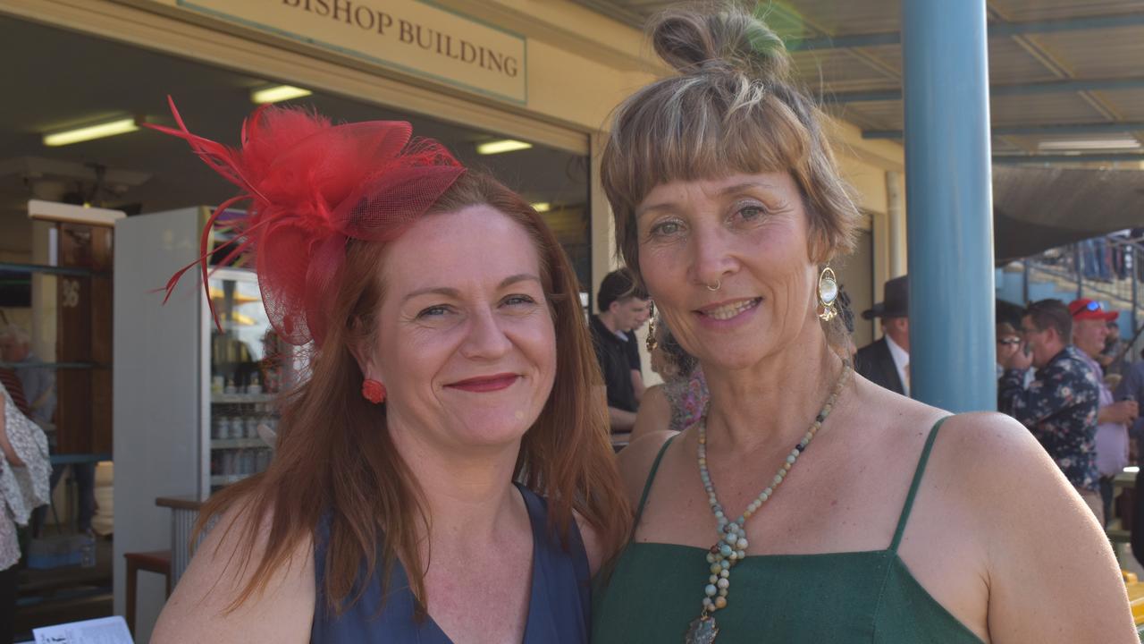 Gail Cecil and Amanda Klupfel at The Gympie Times Ladies Race Day.