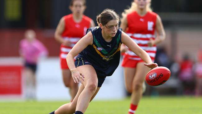 Laura Elliott. Photo: Graham Denholm/AFL Photos.