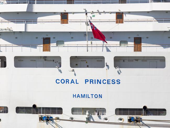 The Coral Princess cruise ship. Picture: Floss Adams.