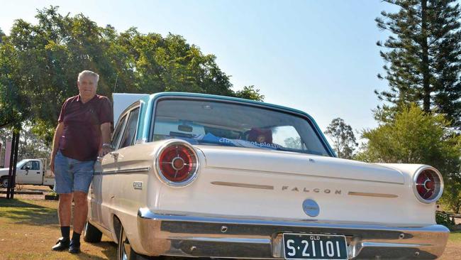 ON WINGS: Col Dipplesmann took his 1966 XP Flacon up the Toowoomba bypass and said the car "flew". Picture: Ebony Graveur