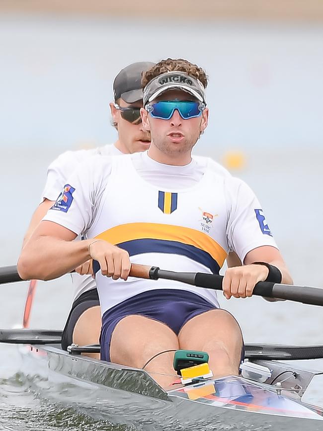 Rowers at the NSW championships at Penrith. Pictures: Brad Redfern