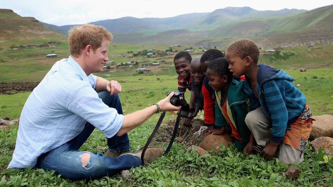 The Prince has done a lot of charitable work in Lesotho through Sentebale. Picture: Getty Images