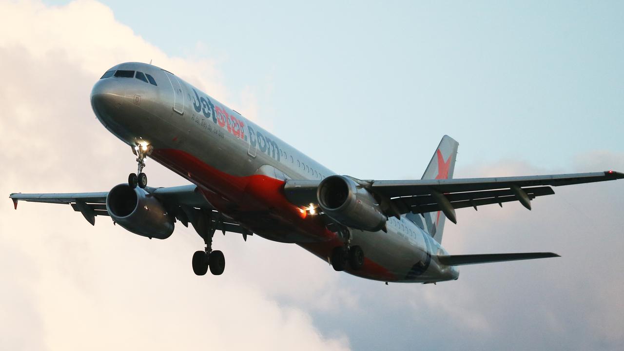 A Jetstar Airbus A321 jet air plane comes in to land at Cairns Airport. PICTURE: BRENDAN RADKE