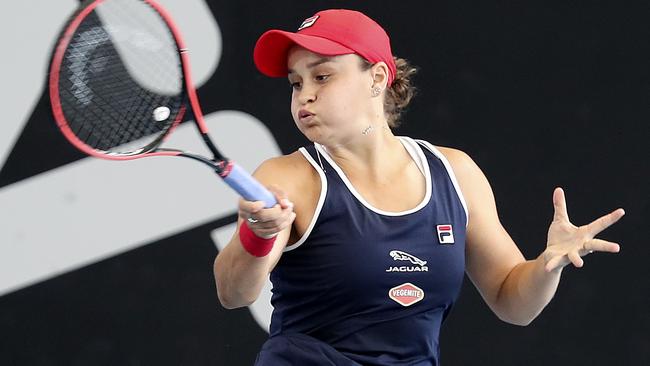 Barty said she was pleased how she was able to find a way in Adelaide. Picture: Sarah Reed