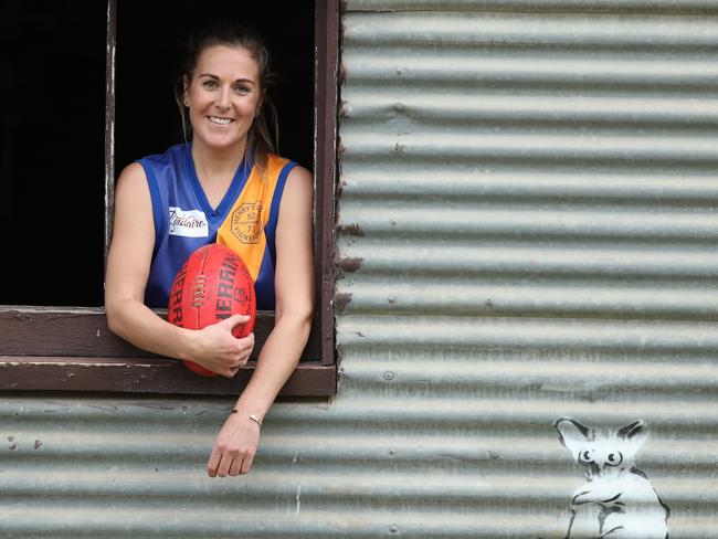 Casey McElroy, 27, has been banned for six matches for playing football in a men’s team in the state’s southeast. Photo: TAIT SCHMAAL