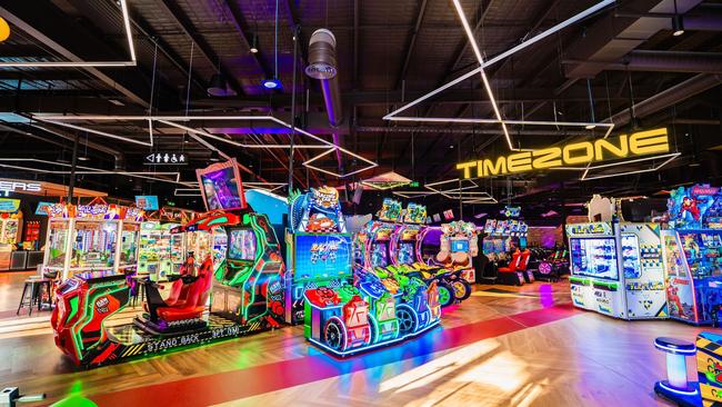 Sample shots of the new Timezone and Zone Bowling coming soon to Tea Tree Plaza Adelaide. Picture: Timezone