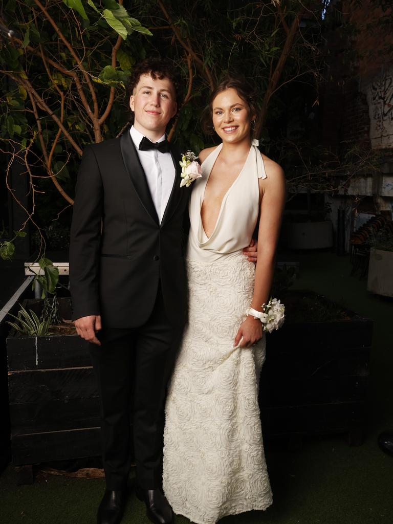 Noah Haas and Layla Wing. Fahan School leavers dinner 2024. Picture: Nikki Davis-Jones