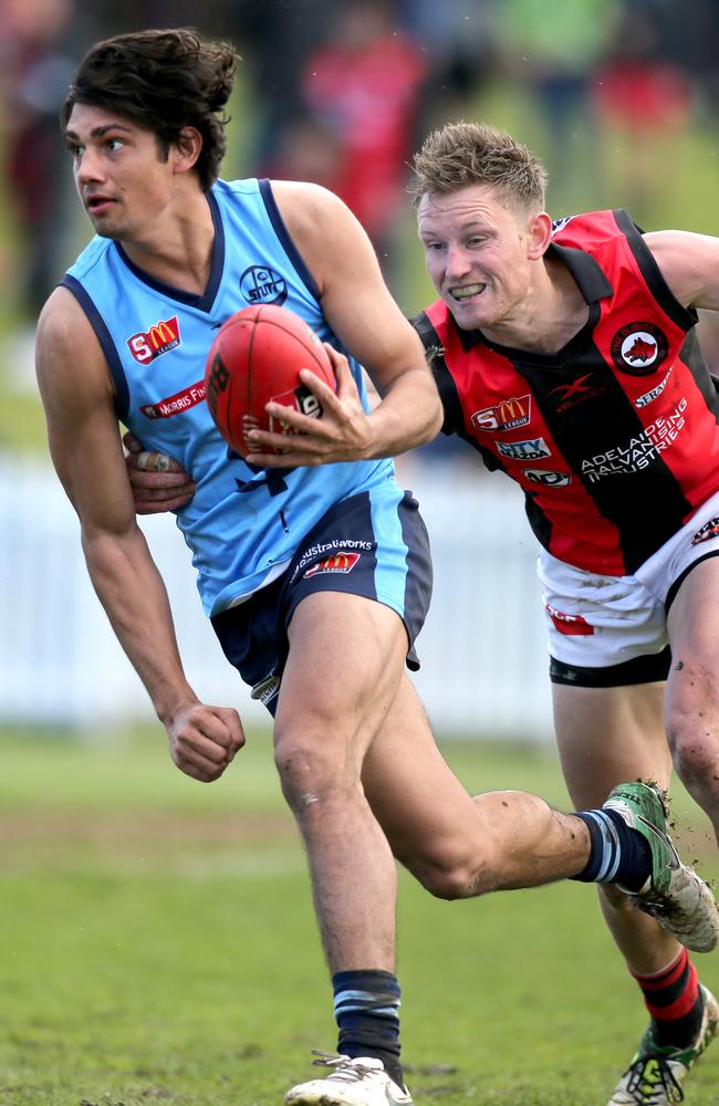 Shane McAdam was a standout for Sturt this season. Picture: AAP Image/Dean Martin