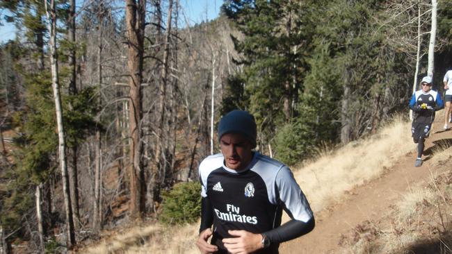 Collingwood's high-altitude training camp in Arizona. New recruit Darren Jolly. Picture: collingwoodfc.com.au