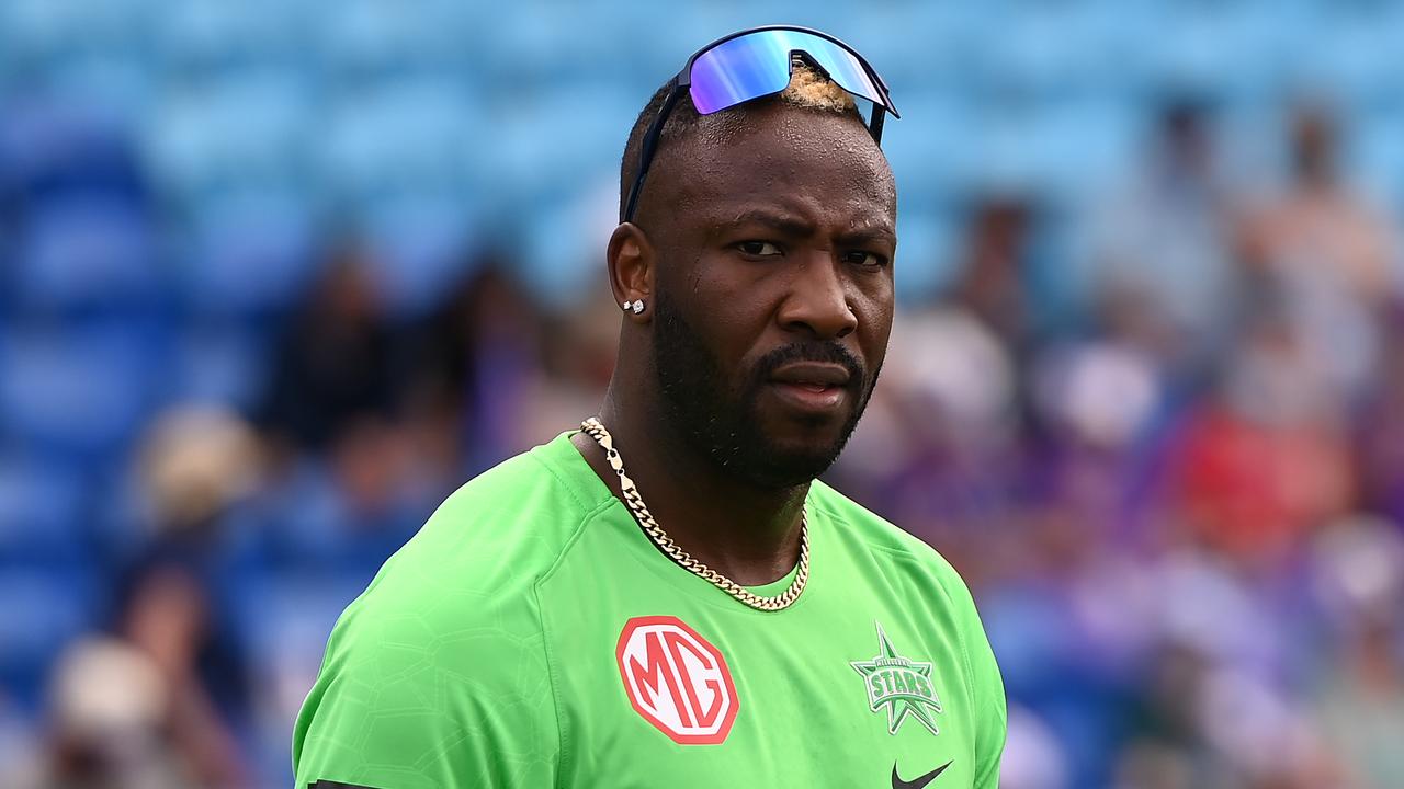 Andre Russell of the Stars. Photo by Steve Bell/Getty Images