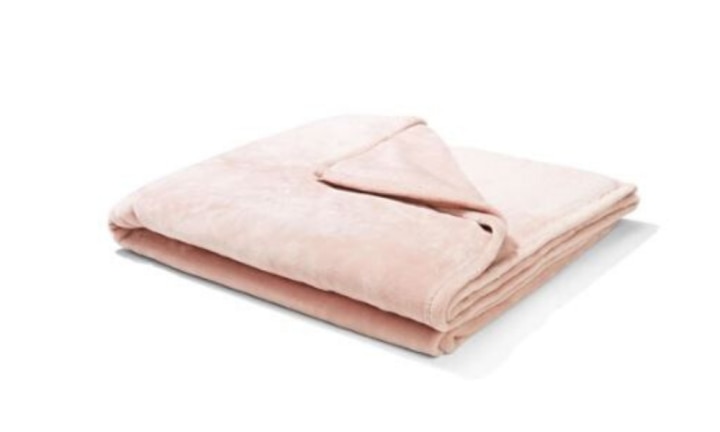 Kmart pink online throw