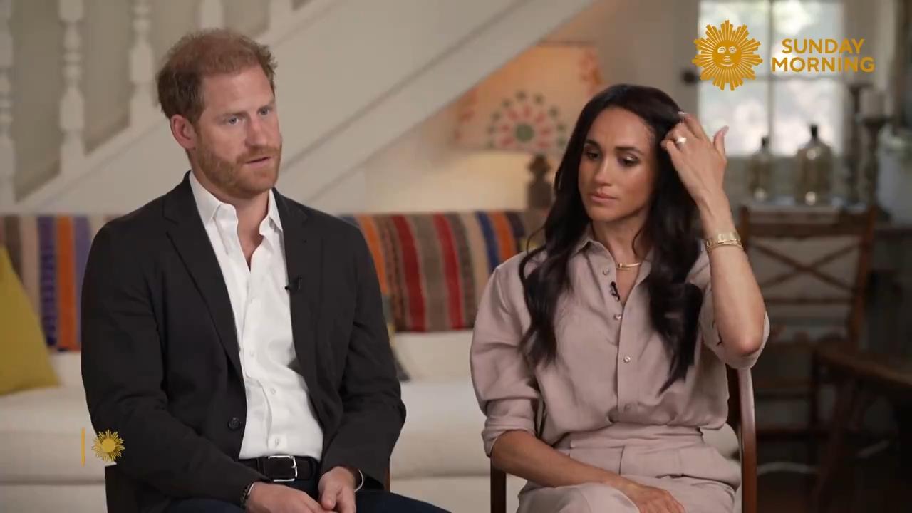 Prince Harry is “blindly following” Meghan. Picture: CBS Sunday Morning