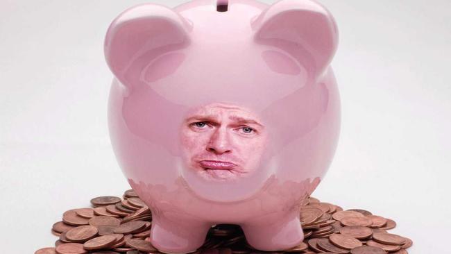 DRAIN YOU: Darren's Piggy Bank is feeling the pain. Picture: Contributed