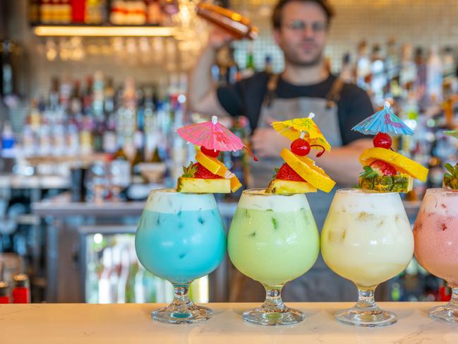 Martini + Co will serve up creative cocktails like peanut buttercup martinis, ice cream towers, tiramisu martinis and eight different mojito flavours. Picture: Supplied.