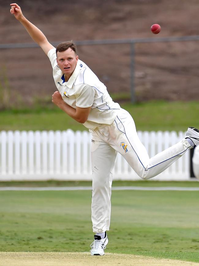 Gold Coast bowler Matthew Kuhnemann. Picture, John Gass