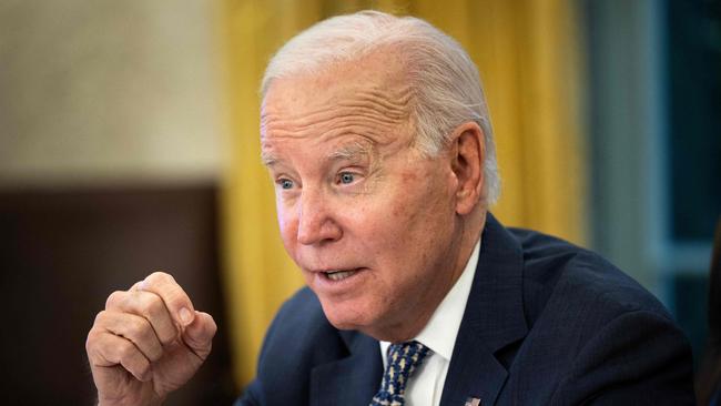 Joe Biden’s administration has successfully navigated a difficult set of economic, political and international circumstances. Picture: AFP