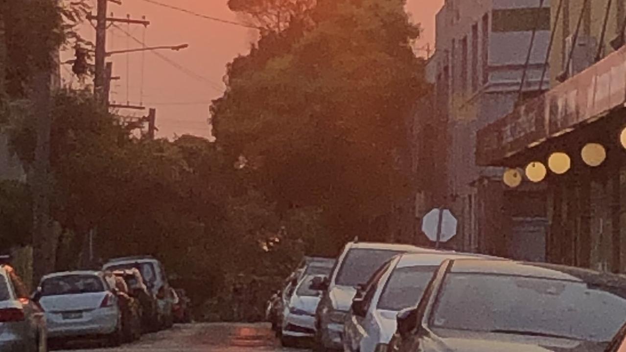 Smoke in Newtown, Sydney. Picture; Phoebe Loomes