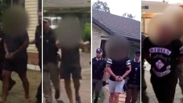 Eight bikies arrested after Loganholme Shopping Centre shooting. Photo: Supplied