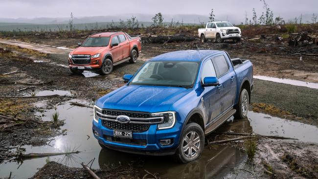Utes such as the Ford Ranger, Toyota HiLux and Isuzu D-Max are the nation’s top sellers.