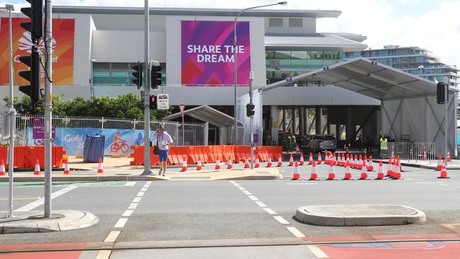 Empty streets in Broadbeach for the Commonwealth Games. Picture: Alex Coppel.