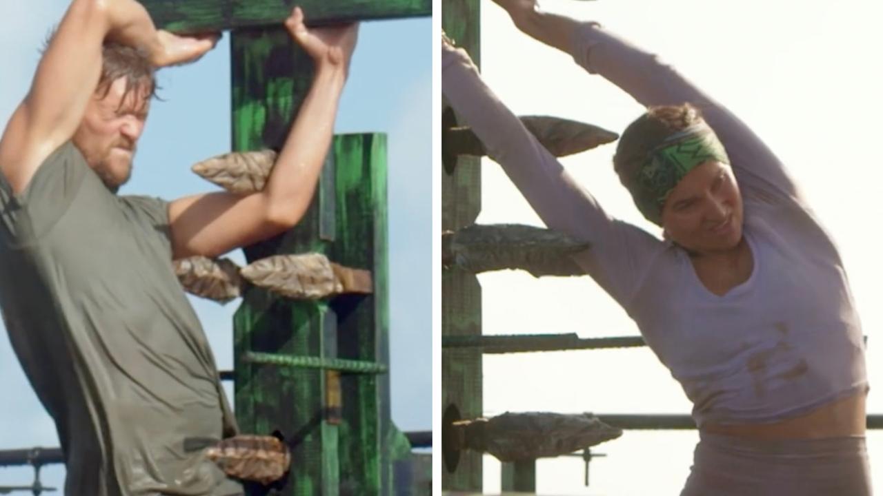 Matt and Liz suffer through the final challenge.