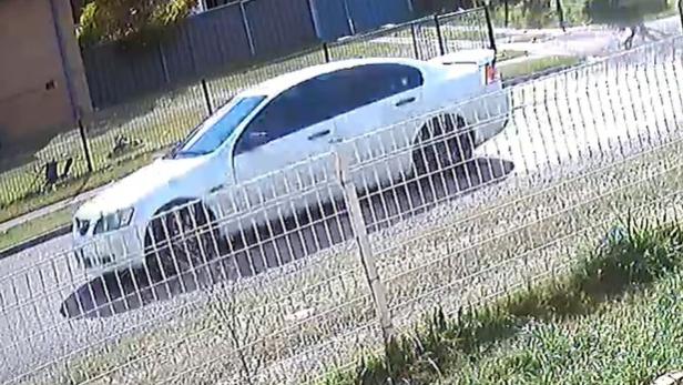 Strike Force Breve detectives have released vision of two cars they say were travelling in convoy at Raymond Terrace following the shooting murder of David King at Salt Ash on August 29, 2021. Picture: NSW Police.