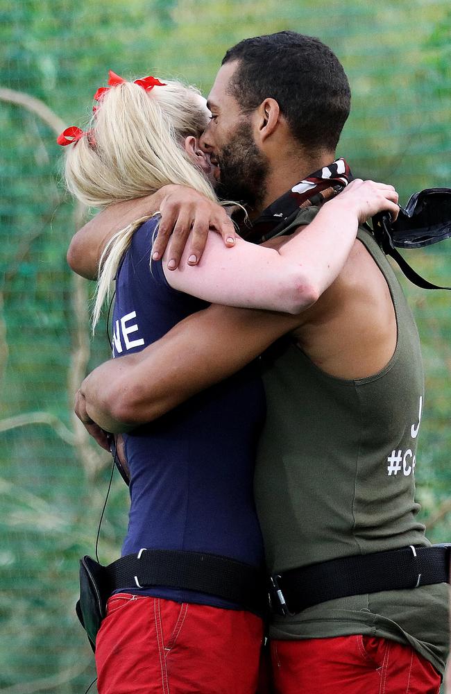 Josh Gibson has denied speculation about his seemingly close relationship in the jungle with model Simone Holtznagel. Picture: Network Ten