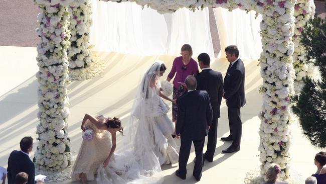 James Packer marries Erica Baxter in the gardens of the Hotel Du Cap Eden Rock, in the French Riviera, in 2007. Gyngell was best man. Picture: Steve Butler.