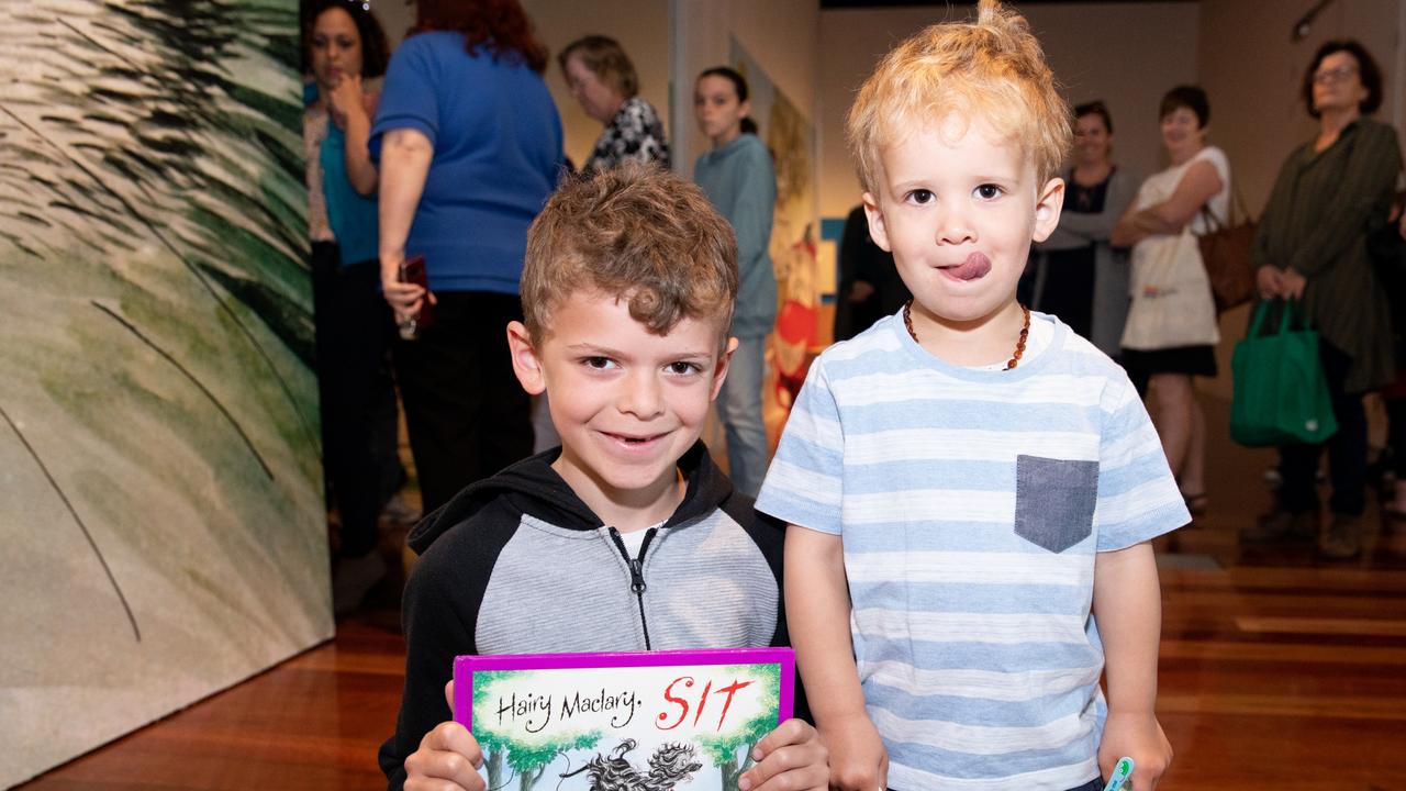 The opening of Scarface Claw exhibition. Leu and Xavier Diedricks, of Caboolture. Picture: Dominika Lis