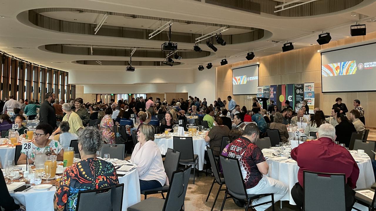 The Cairns Convention centre was packed for the Cairns NAIDOC Week Breakfast. Photo: Dylan Nicholson