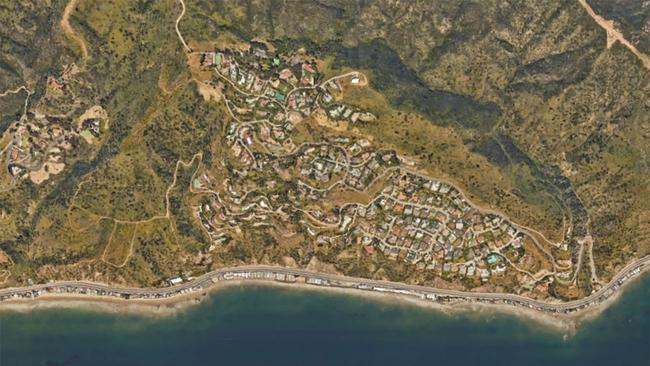 A before map of Big Rock Beach, Malibu. Source: LA County damage maps and Google Earth