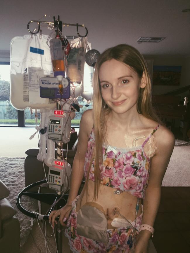 Annaliese Holland, who was diagnosed with auto-immune autonomic ganglionopathy, has been told she is terminal. Pictures: Supplied