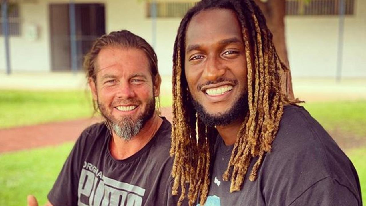 Ben Cousins and Nic Natanui have had a turbulent relationship over the journrey. Picture: Instagram