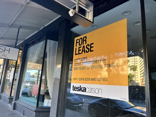 Vacancy rates are down — but still, one in twelve shops are empty. Picture: Grace Frost