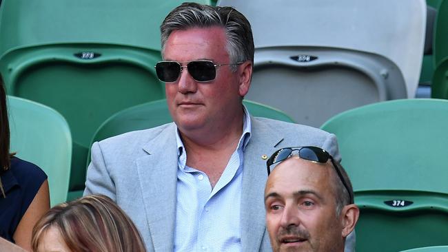 Is it time for Eddie McGuire to ease up on the whacking? Picture: AAP