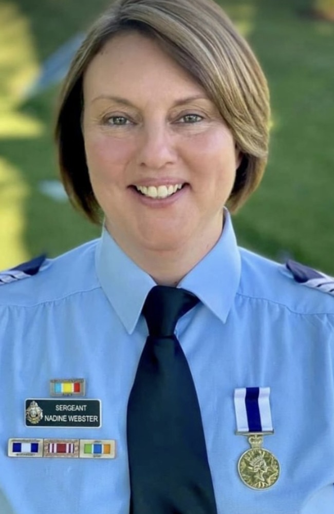 Ipswich police Sergeant Nadine Webster was awarded the Australia Police Medal in January 2021 for her service.