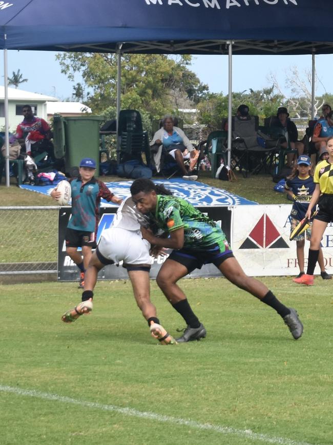 Under-17 grand final between GH United and Railways at the Mackay Indigenous Rugby League Carnival. Picture: Mitch Bourke.
