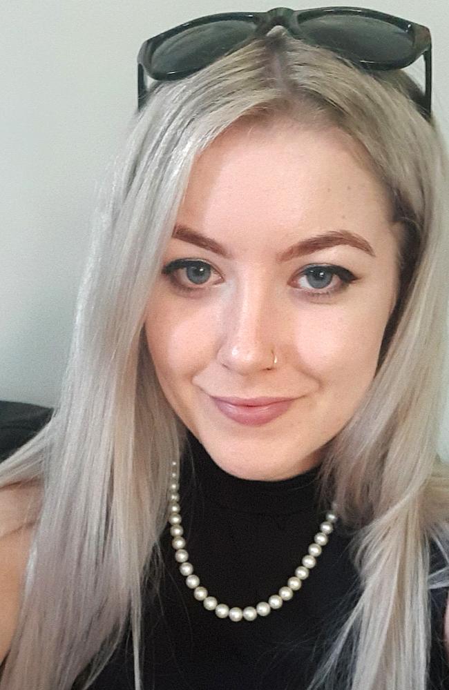 Facebook image of Jaay Edwards, 25. Jaay and her partner Cooper Kennedy, 24, were struck by a vehicle outside The Alexandra Hills Hotel on Saturday about 11.30pm.