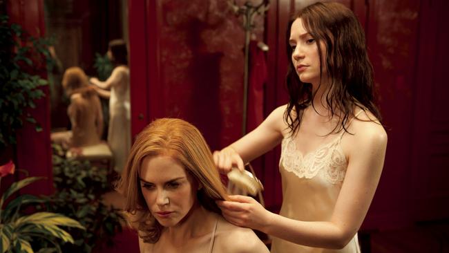 Nicole Kidman and Mia Wasikowska play mother and daughter in <i>Stoker</i>.