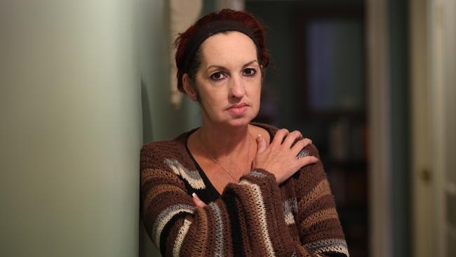 Family violence survivor Sheona Mitchell says her ex sent her more than 2000 text messages threatening to kill her. Picture: David Caird