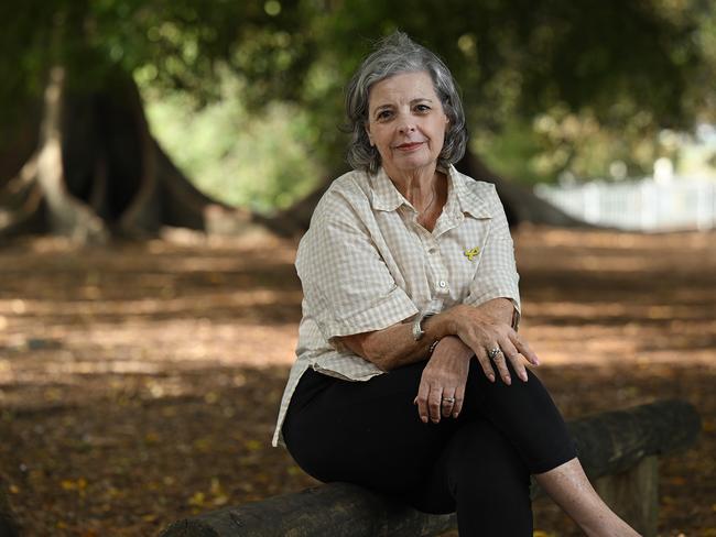 1/11/2024: 72-year-old Greens supporter Delwyn Cameron for the first time in her life voted for the Liberal National Party this past QLD election, at her home in West End, Brisbane. pic: Lyndon Mechielsen/The Australian