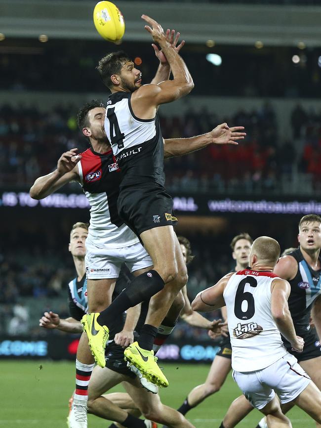 Paddy Ryder’s precision in the ruck. Picture: Sarah Reed