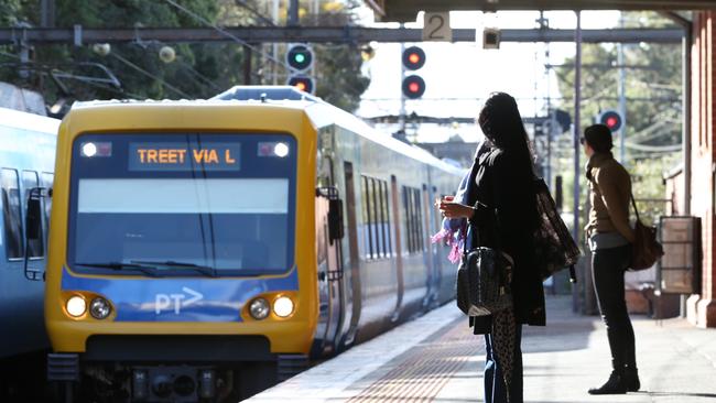 Metro train workers have also endorsed strike measures. Picture: Ian Currie