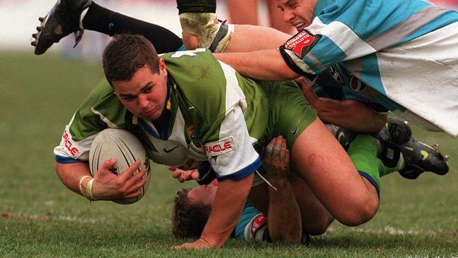 Anthony Seibold during his playing days with Canberra.