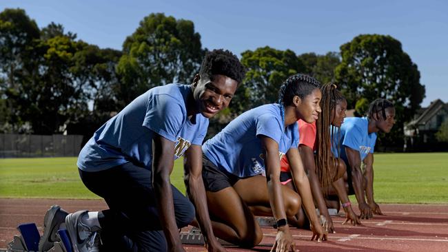 Andrew Maenda (left) has experienced a drastic rise in SA athletics. Picture: Naomi Jellicoe