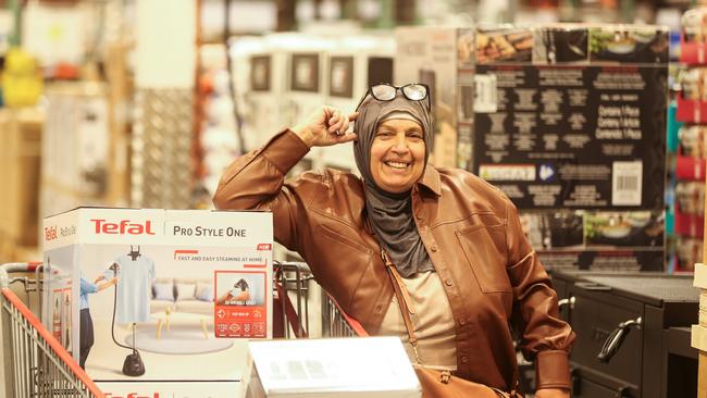 Sana Chaaban as the Gold Coast's first Costco opens at Coomera. Picture: Glenn Campbell