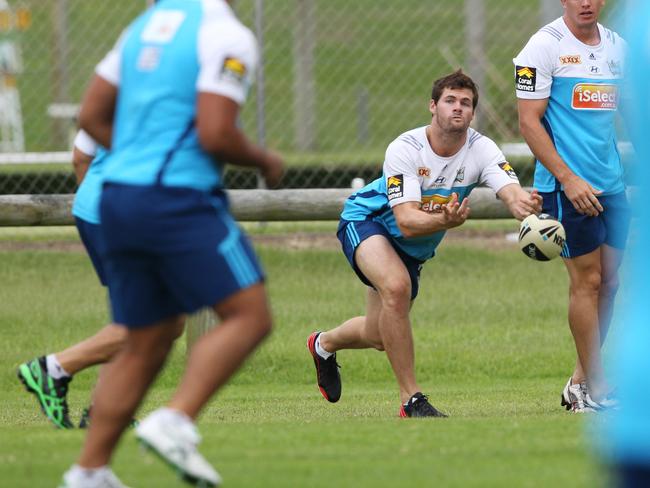 Anthony Don training with the Titans in 2013. Picture: Scott Fletcher.