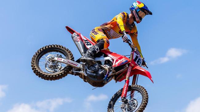 Australian dirt bike star Jett Lawrence is a superstar in the United States. Picture: Supplied