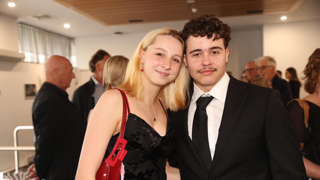 <p>Geelong Baptist College Year 12 student Alexander Bradley and girlfriend Oli Charnock. Picture: Alison Wynd</p>