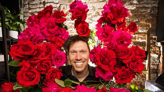 Award-winning florist Bart Hassam at Maison Fleur. Picture: Nigel Hallett